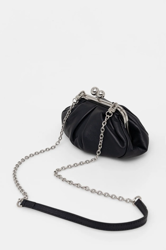 Akcesoria Weekend Max Mara torebka skórzana PRATI 2615511164600 granatowy