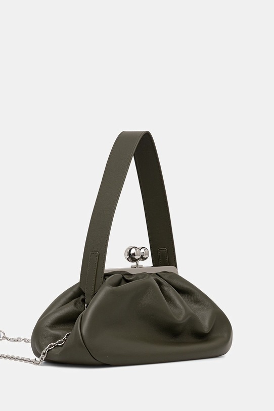 Weekend Max Mara torebka skórzana CUBICO 2615511174600 zielony SS26