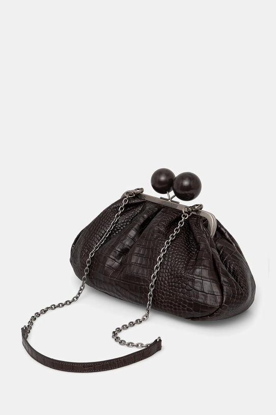 Akcesoria Weekend Max Mara torebka skórzana ALISSO 2615511194600 brązowy