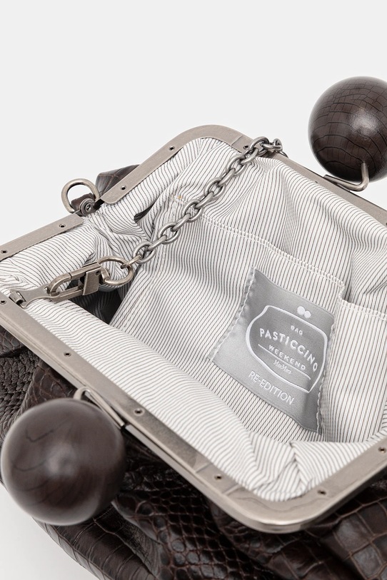 Weekend Max Mara torebka skórzana ALISSO 2615511194600 brązowy