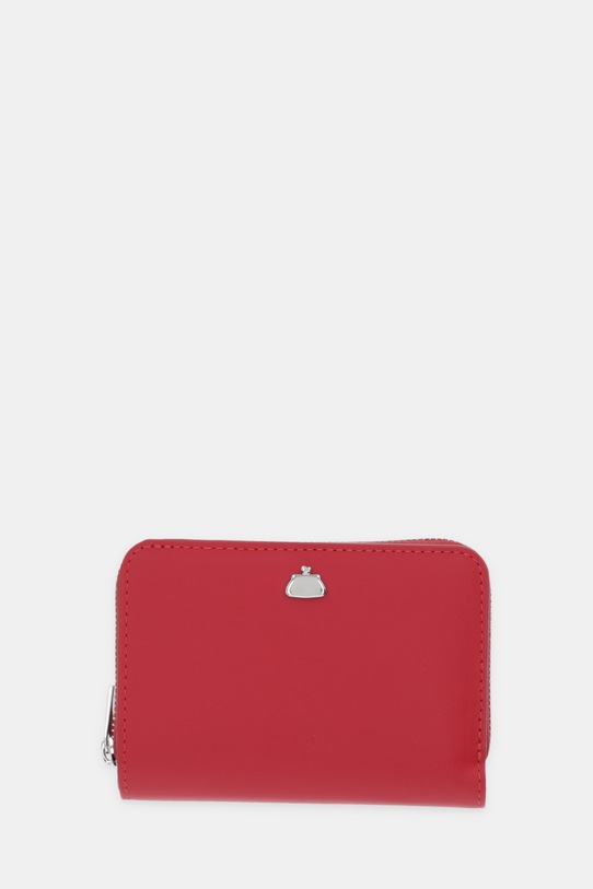 Weekend Max Mara portfel skórzany AFLORES skóra licowa czerwony 2615711044600