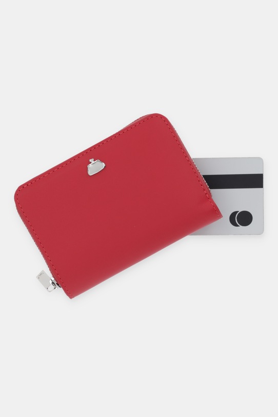 Weekend Max Mara portfel skórzany AFLORES 2615711044600 czerwony