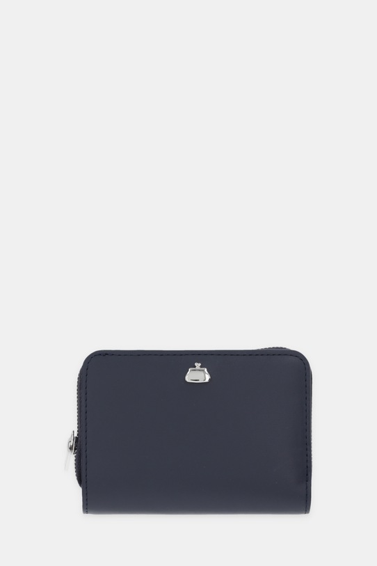 Weekend Max Mara portfel skórzany AFLORES skóra licowa niebieski 2615711044600