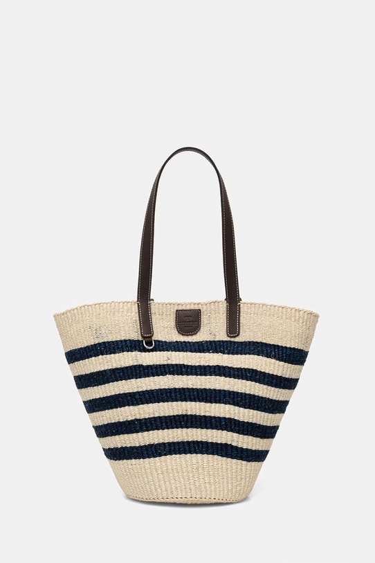 Weekend Max Mara torba plażowa damska pleciona AGENNAIO niebieski 2615511015600