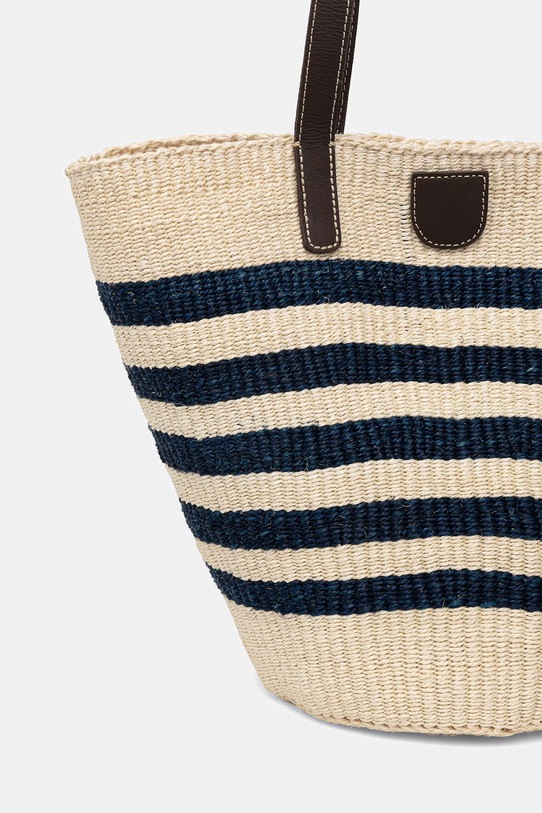 Akcesoria Weekend Max Mara torba plażowa damska pleciona AGENNAIO 2615511015600 niebieski