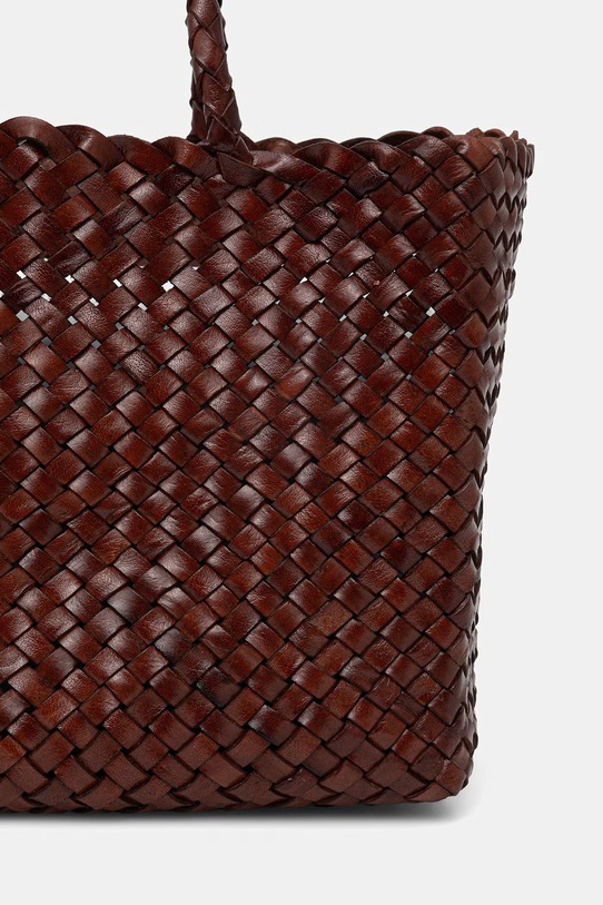 Akcesoria Weekend Max Mara torebka shopper damska skórzana AORLI 2615511065600 brązowy