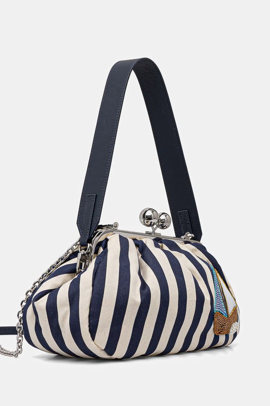 Weekend Max Mara crossbody kabelka dámska AGERUSIA 2615511135600 tmavomodrá SS26