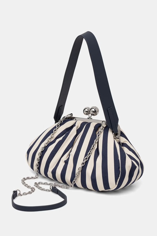 Doplnky Weekend Max Mara crossbody kabelka dámska AGERUSIA 2615511135600 tmavomodrá