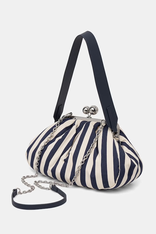 Doplnky Weekend Max Mara crossbody kabelka dámska AGERUSIA 2615511135600 tmavomodrá