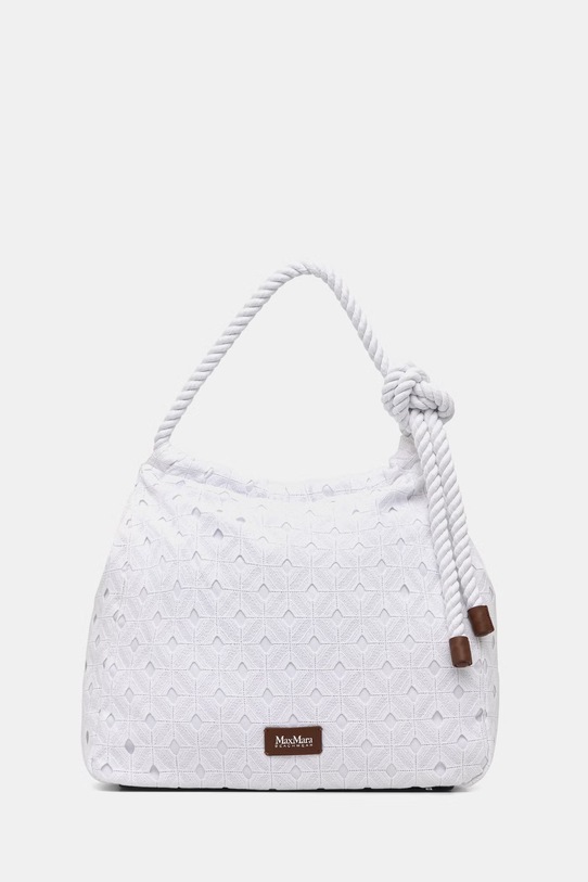Max Mara Beachwear torebka shopper damska ARTE biały 2616511019600