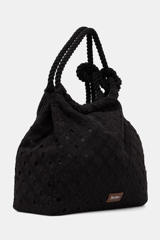 Max Mara Beachwear torebka shopper damska ARTE 2616511019600 czarny SS26