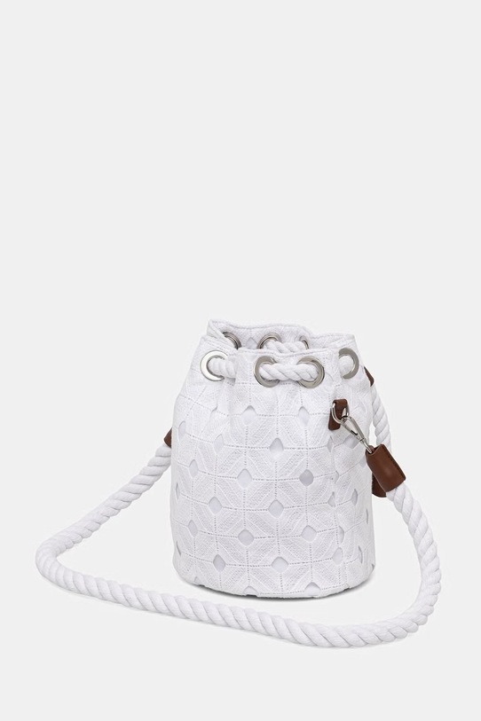 Akcesoria Max Mara Beachwear torebka worek damska AROSO 2616511029600 biały