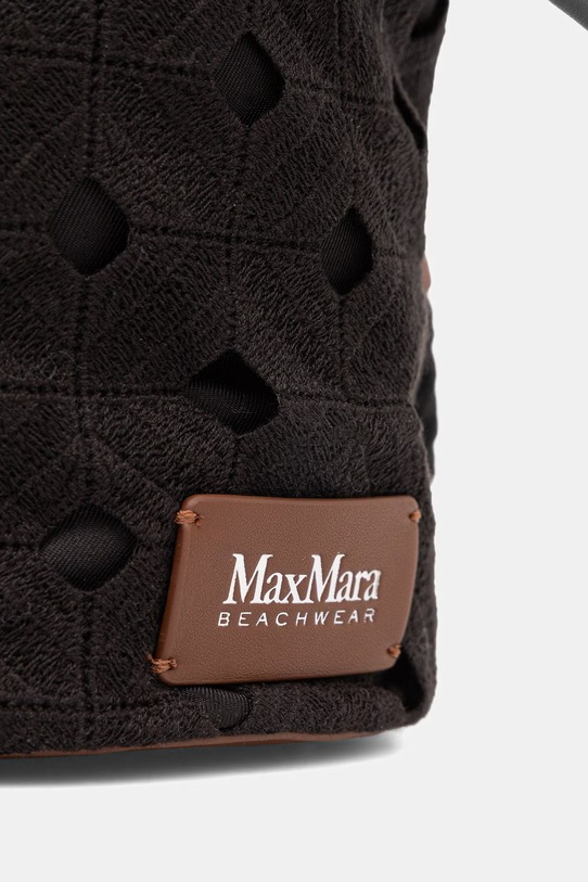 Max Mara Beachwear torebka worek damska AROSO czarny 2616511029600