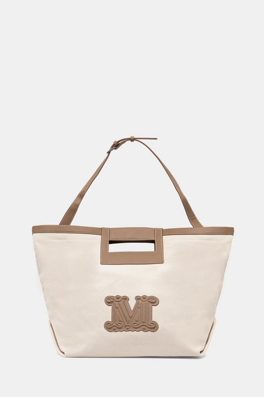 Max Mara Beachwear пляжная сумка для женщин из хлопка ECRU бежевый 2616511039600