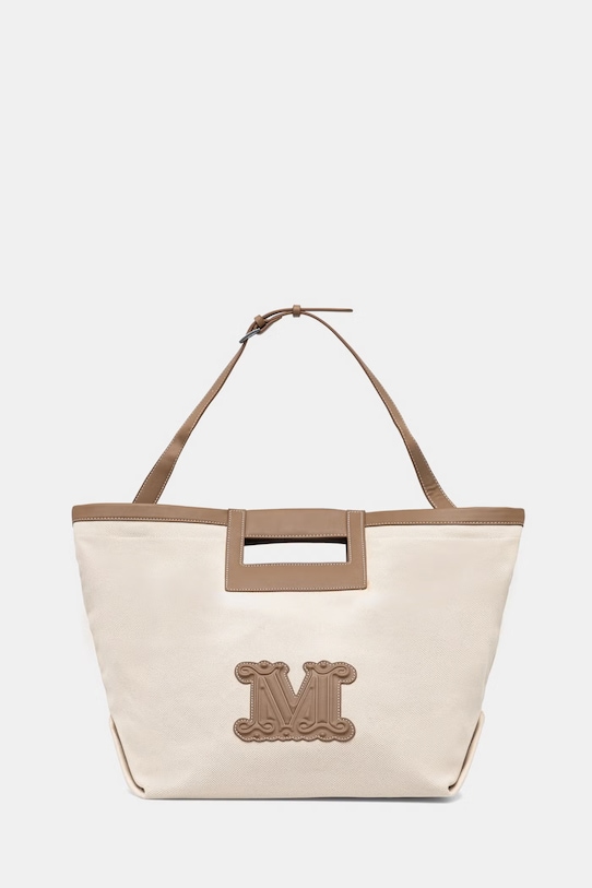 Max Mara Beachwear пляжная сумка для женщин из хлопка ECRU бежевый 2616511039600