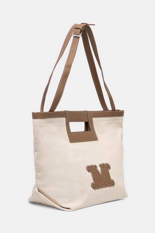 Max Mara Beachwear пляжная сумка для женщин из хлопка ECRU 2616511039600 бежевый SS26