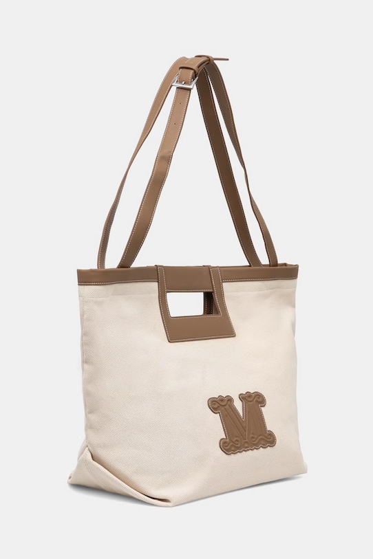 Max Mara Beachwear пляжная сумка для женщин из хлопка ECRU 2616511039600 бежевый SS26