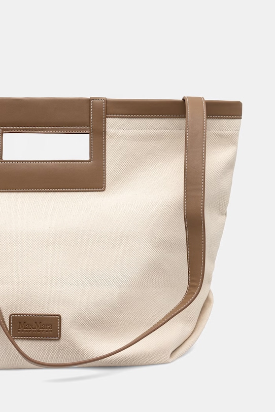 Аксессуары Max Mara Beachwear пляжная сумка для женщин из хлопка ECRU 2616511039600 бежевый