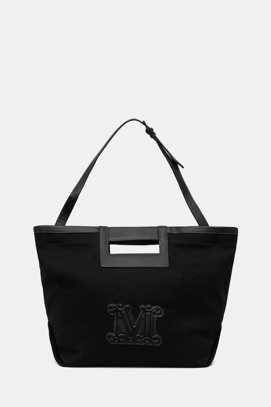 Max Mara Beachwear пляжная сумка для женщин хлопок экрю чёрный 2616511039600