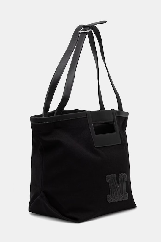 Max Mara Beachwear пляжная сумка для женщин хлопок экрю 2616511039600 чёрный SS26