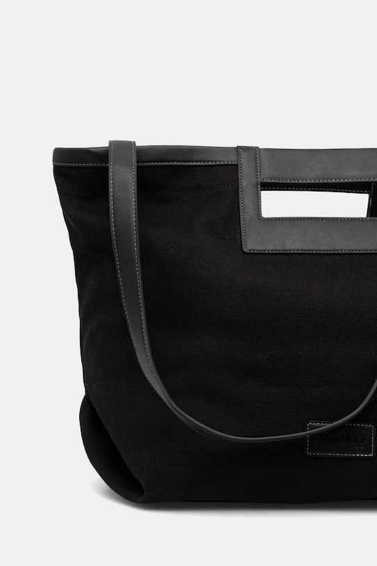 Аксессуары Max Mara Beachwear пляжная сумка для женщин хлопок экрю 2616511039600 чёрный