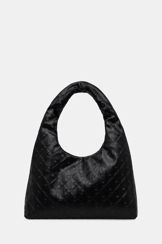 Τσάντα Calvin Klein απομίμηση λείου δέρματος μαύρο LV04F3199G