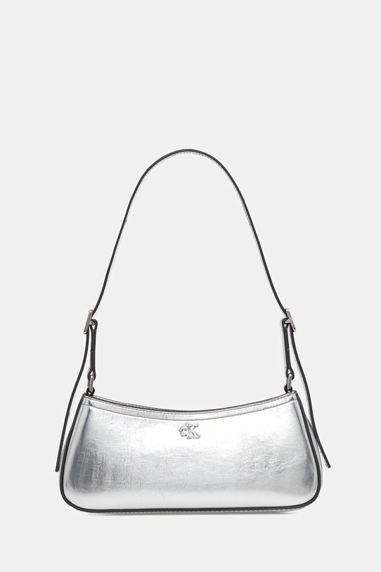 Calvin Klein torebka nie mieści A4 srebrny LV04F3304G