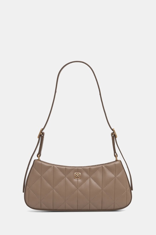 Calvin Klein torebka nie mieści A4 beżowy LV04F3327G