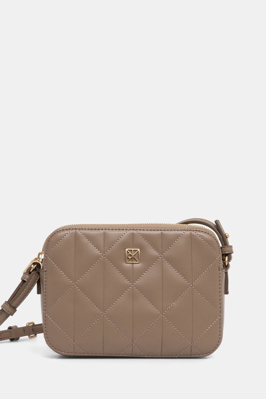 Calvin Klein torebka nie mieści A4 beżowy LV04F3328G