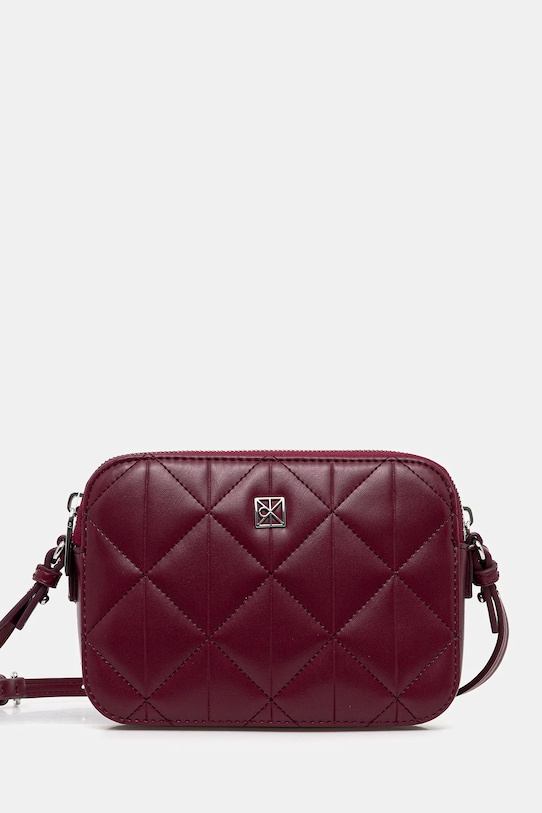 Calvin Klein torebka nie mieści A4 bordowy LV04F3328G