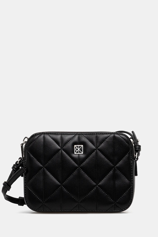 Τσάντα Calvin Klein απομίμηση λείου δέρματος μαύρο LV04F3328G