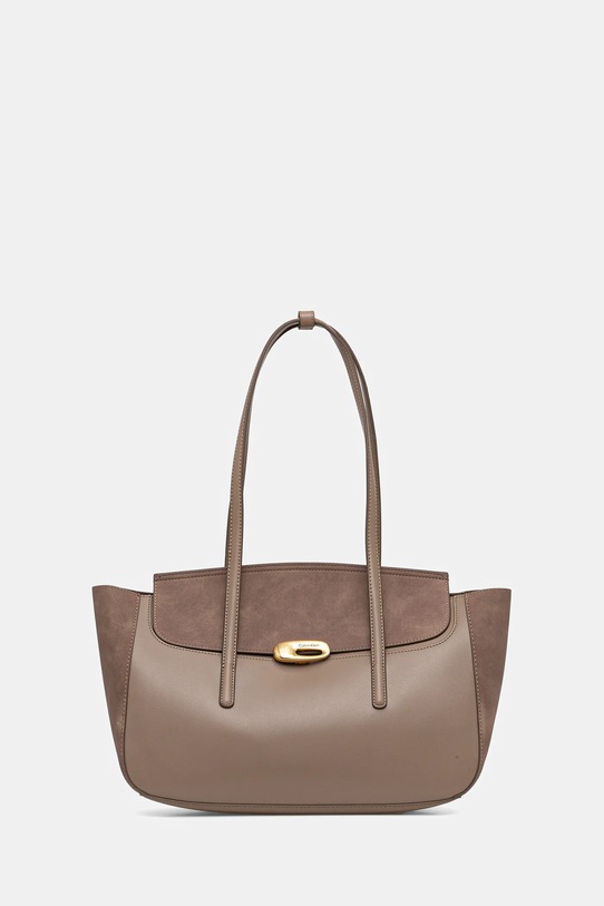 Calvin Klein torebka mieści A4 beżowy LV04F3336G