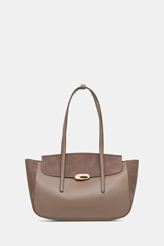 Calvin Klein torebka mieści A4 beżowy LV04F3336G