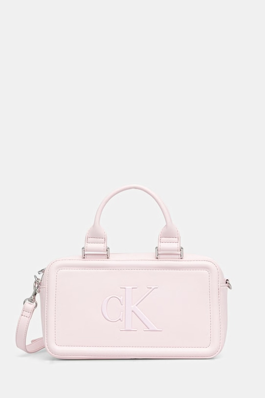 Calvin Klein torebka damska z imitacji skóry różowy LV04F3411G