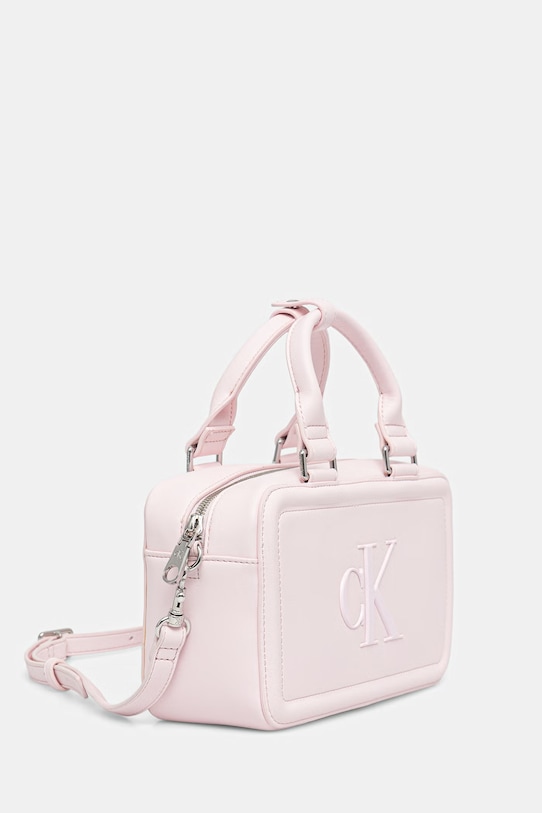 Calvin Klein torebka damska z imitacji skóry LV04F3411G różowy SS26