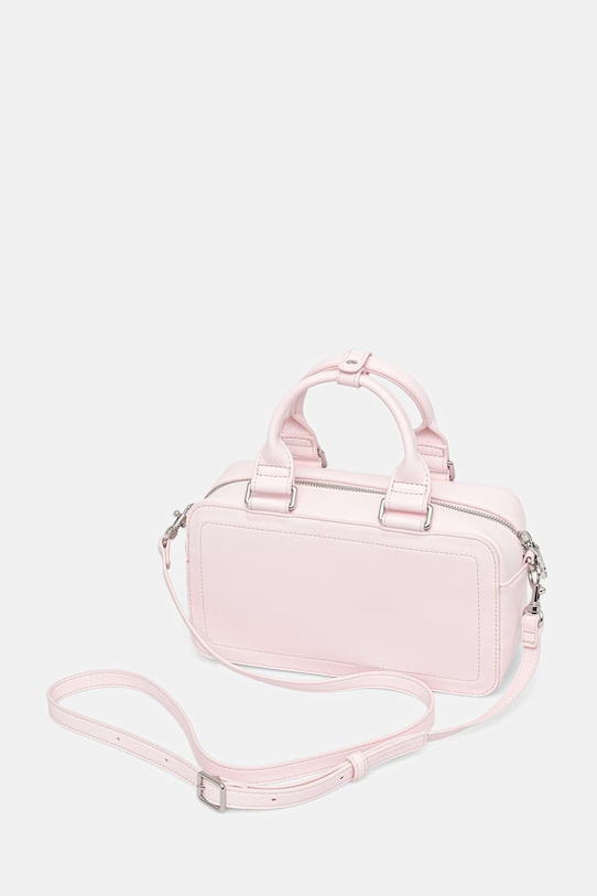 Akcesoria Calvin Klein torebka damska z imitacji skóry LV04F3411G różowy