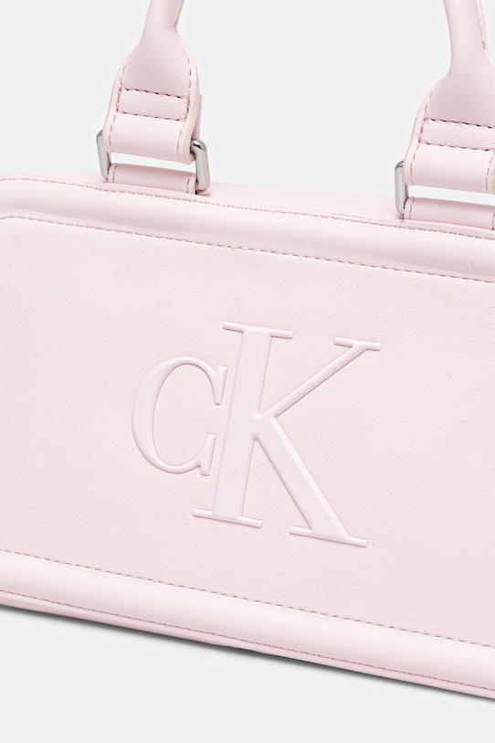 Calvin Klein torebka damska z imitacji skóry różowy LV04F3411G