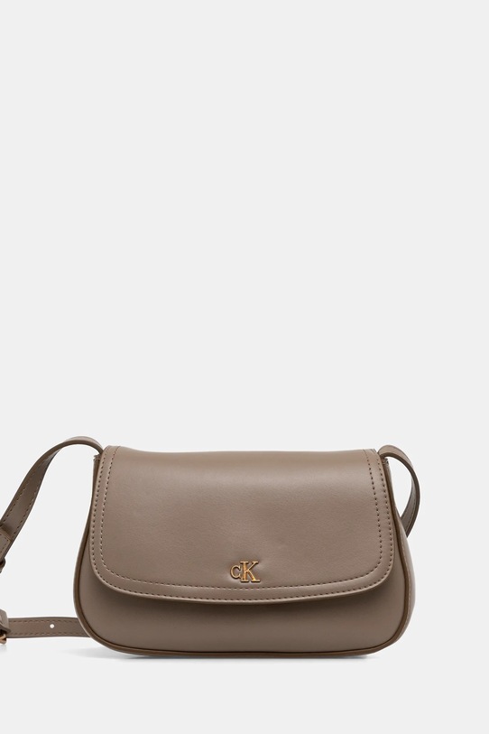 Calvin Klein torebka skóra licowa beżowy LV04F3421G