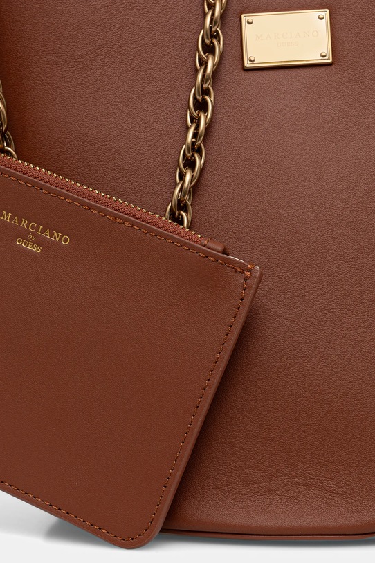 Marciano by Guess torebka skórzana brązowy 6RGZ15.7414A