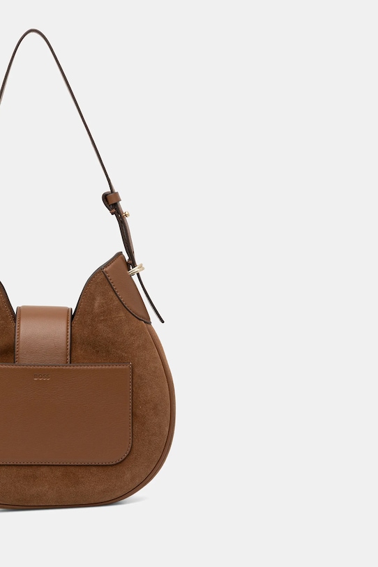 Αξεσουάρ Τσάντα σουέτ BOSS BOSS BEYOND Hobo S 50557954 καφέ