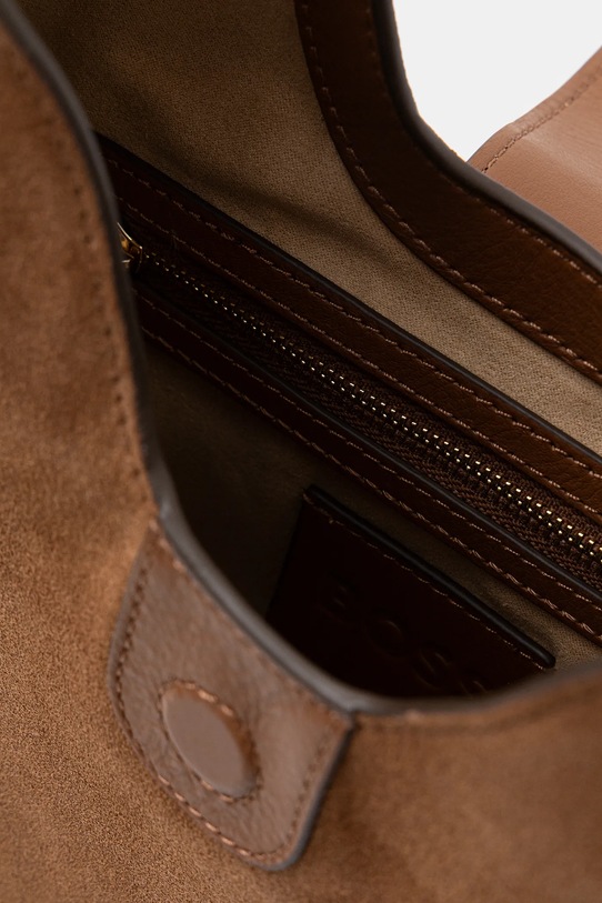 Τσάντα σουέτ BOSS BOSS BEYOND Hobo S 50557954 καφέ