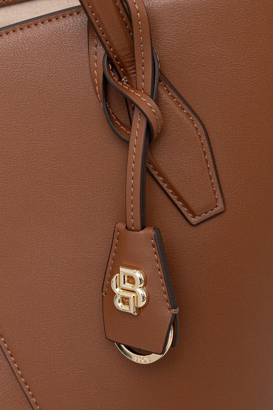 BOSS кожаная сумка NUMAH New Tote коричневый 50557985