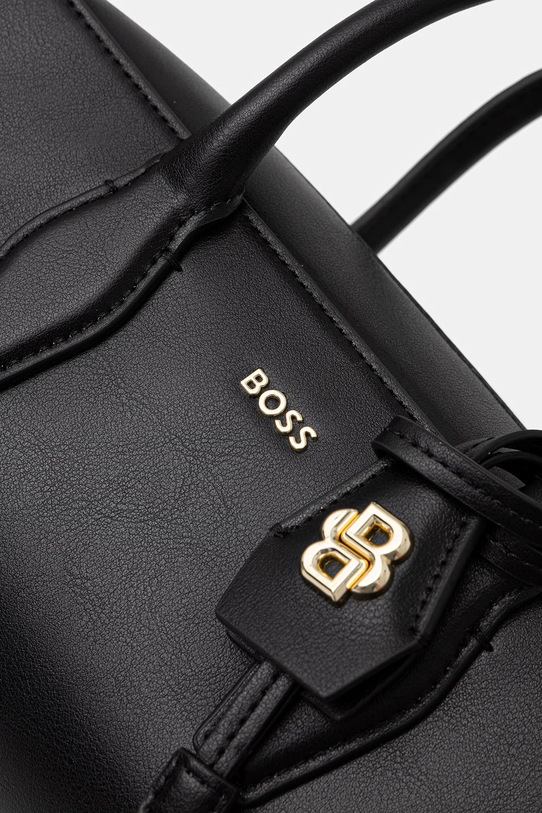 BOSS torebka skórzana NUMAH Bowling czarny 50557995