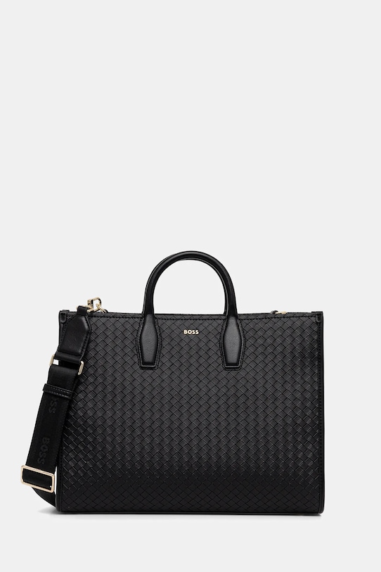 BOSS torebka Sandy Tote SQ mieści A4 czarny 50557997