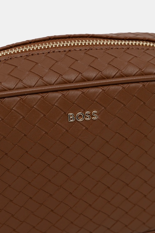 Τσάντα BOSS Sandy Crossbody SQ καφέ 50558012