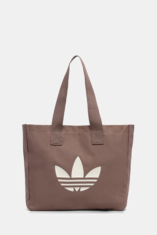 adidas Originals torebka bawełniana mieści A4 brązowy JZ4287