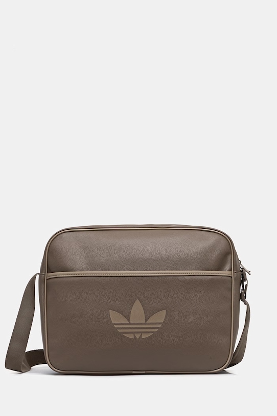 Τσάντα adidas Originals Airliner συνθετικό καφέ KD7847