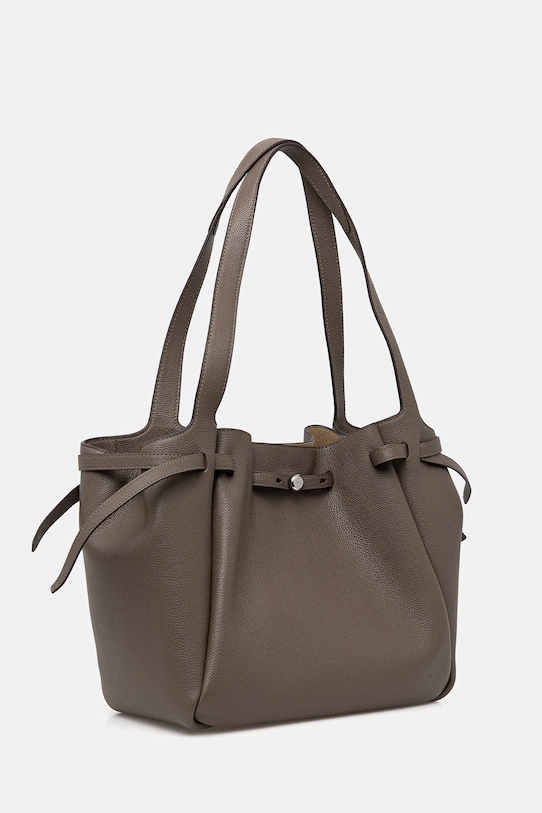 Tory Burch torebka skórzana Rommy 163388.001 brązowy AW25