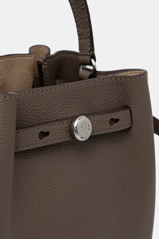 Tory Burch torebka skórzana Romy Bucket brązowy 166982.250