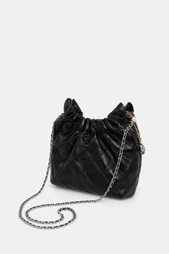 Akcesoria Tory Burch torebka skórzana Fleming 164022.001 czarny